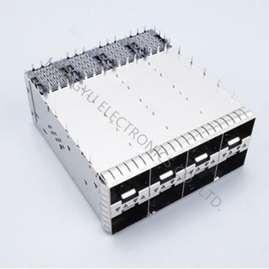 SFP28 2x4 Cage,With light pipe