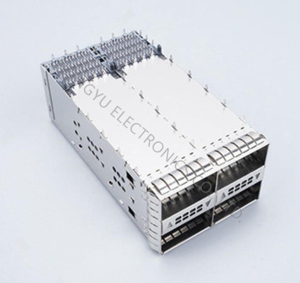 QSFP28 2x2 Cage,With light pipe