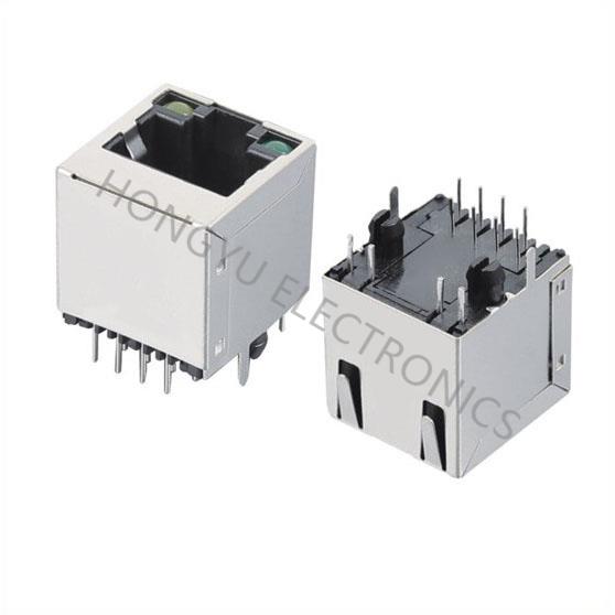 QSFP 1x1 Cage, With heat sink